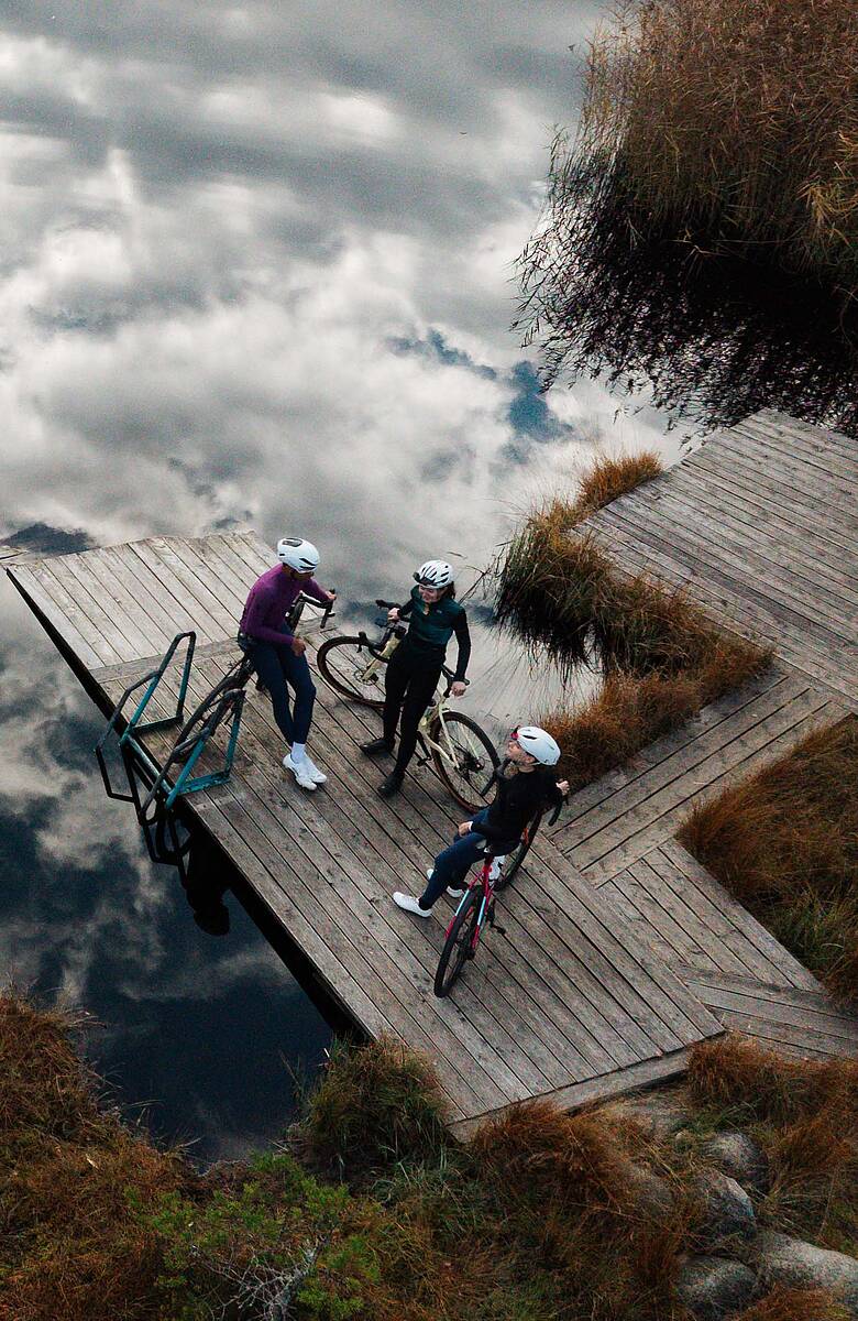 Gravelbike am Millstätter See im Herbst, Kärnten, Österreich
